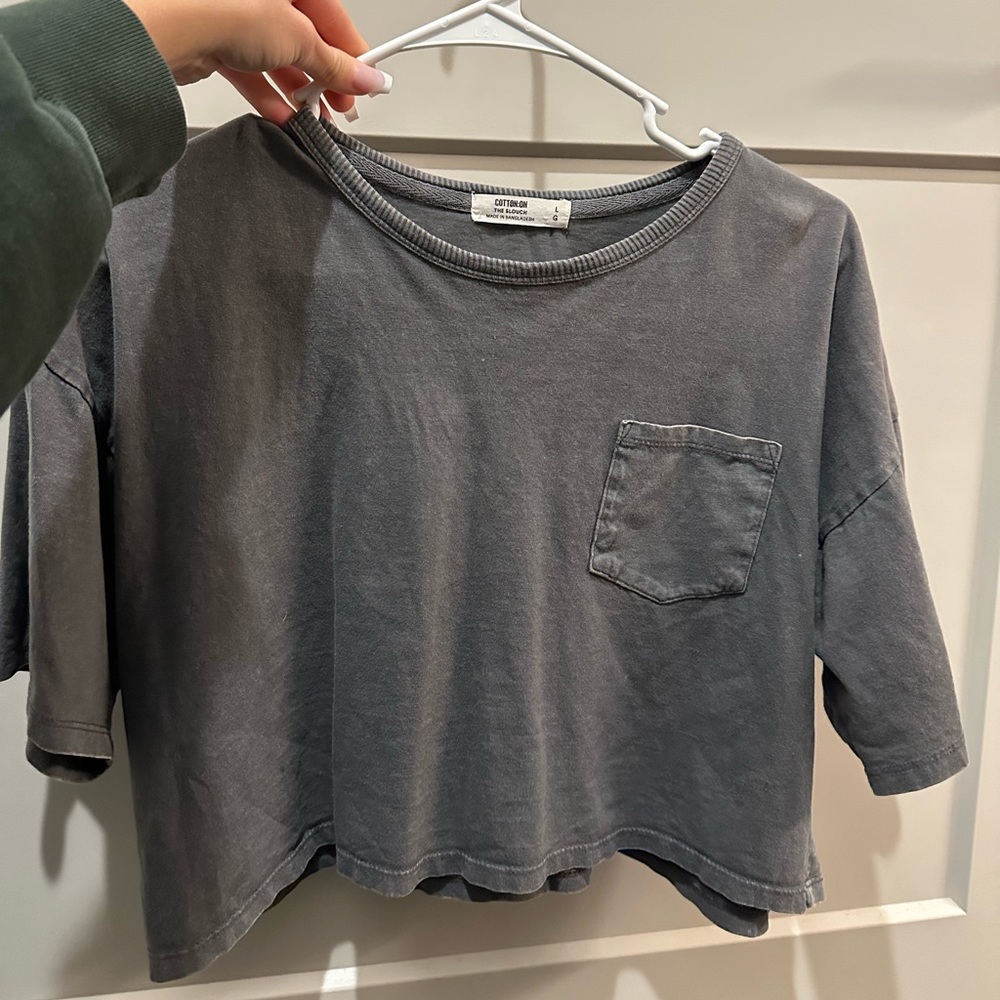 Cotton on gray t- shirt
